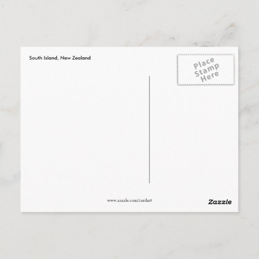 Nz Rocks Postkarte (Rückseite)