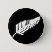 NZ Silver Fern National Emblem Patriotic Button (Vorderseite)