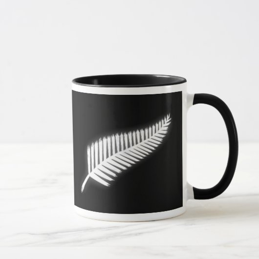NZ Silver Fern National Emblem Patriotic Geschenk Tasse (Rechts)