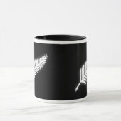 NZ Silver Fern National Emblem Patriotic Geschenk Tasse (Zentrum)