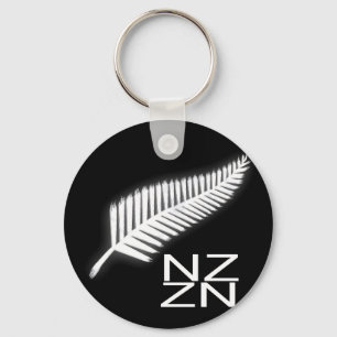 NZ Silver Fern National Emblem Patriotic Schlüssel Schlüsselanhänger