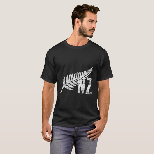 Nz Silver Fern Neuseeland T-Shirt (Vorne ganz)