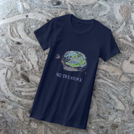 NZ TREASURE paua black abalone T-Shirt