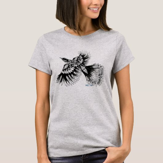 NZ Tui durch Joni NZ Kunst T-Shirt (Vorderseite)