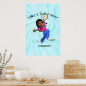 Nzinga - Make a Joyful Noise Blue - POSTER (Küche)