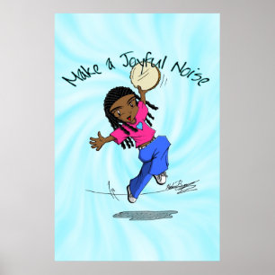Nzinga - Make a Joyful Noise Blue - POSTER