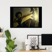 Nzinga Queen Archer Poster (Heimbüro)
