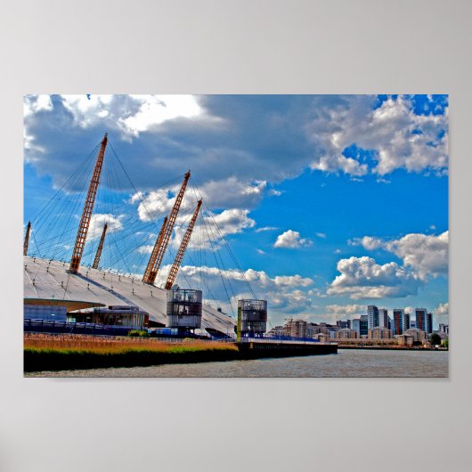 O2 Arena River Thames London Vereinigtes Königreic Poster (Vorne)