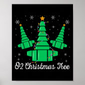 O2 Weihnachtsbaum Atemtherapeut Xmas Light Poster (Vorne)