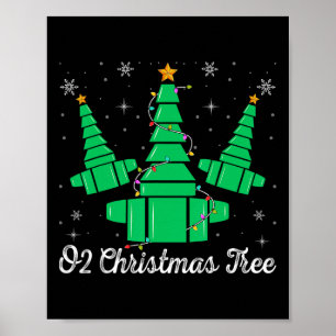 O2 Weihnachtsbaum Atemtherapeut Xmas Light Poster