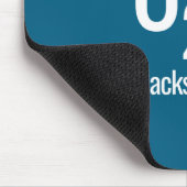 O2h die Rückseite des Wassers Mousepad (Ecke)