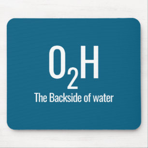 O2h die Rückseite des Wassers Mousepad