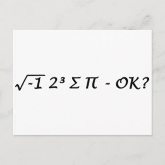 Ö-1 2³ ∏ - Ich habe etwas Pie Okay? Postkarte