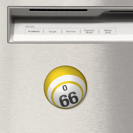 O 66 Bingo-Kugelmagnet Magnet (In Situ (Geschirrspüler))