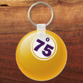 O 75 BINGO BALL SCHLÜSSELANHÄNGER (Vorderseite)