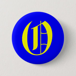 O - ALTES ENGLISCH BUTTON