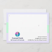 O, Augenarzt, Dankeskarte (Rückseite)