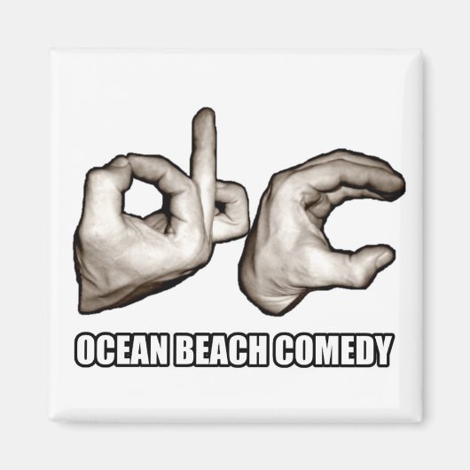 O.B.C. Magnet in Weiß (Vorne)