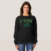 O Baby L&D Nurse St Patrick's Day Labor & Delivery Sweatshirt (Vorne ganz)