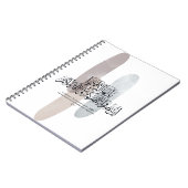 O Believers – Elegant Arabic Calligraphy Wall Art  Notizblock (Linke Seite)