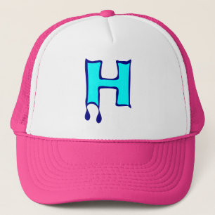 Ō" Bleeding's Teeth-Trucker-Devil's Initial H Truc Truckerkappe
