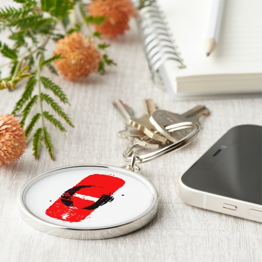 O- Blood Type Keychain Schlüsselanhänger (Seite)