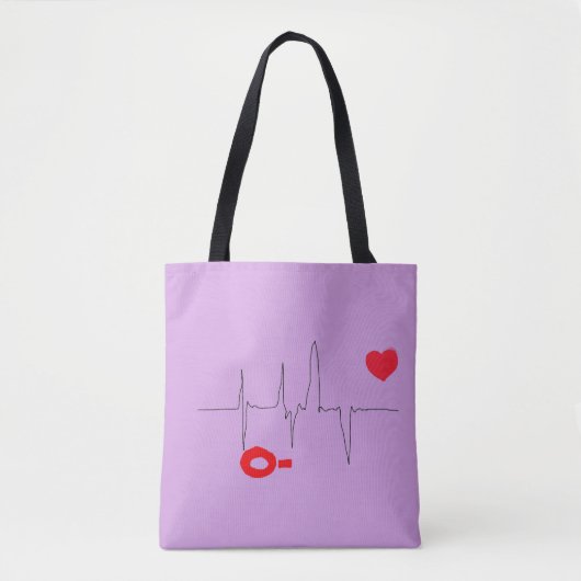 O- Blutgruppe Typ Negative Rhesus Tote Tasche (Vorderseite)