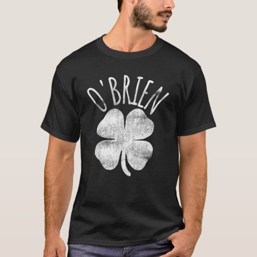 O Brien Irish Clover St Patrick's Day Matching Fam T-Shirt (Vorderseite)