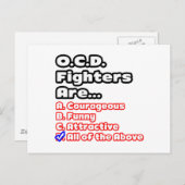 O.C.D. Fighter Quiz Postkarte (Vorne/Hinten)