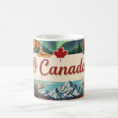 O Canada Collage – Vintage Patriotic  Kaffeetasse (Mittel)