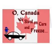 O Canada Funny Card (Vorderseite (Horizontal))
