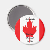 O Canada Magnete Magnet (Vorderseite/Rückseite)