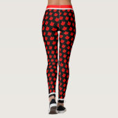 O Canada Maple Leaf on (Ihre Farbe) Leggings (Rückseite)