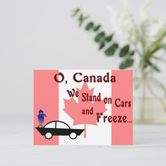 O Canada Postcard Postkarte (Stehend Vorderseite)