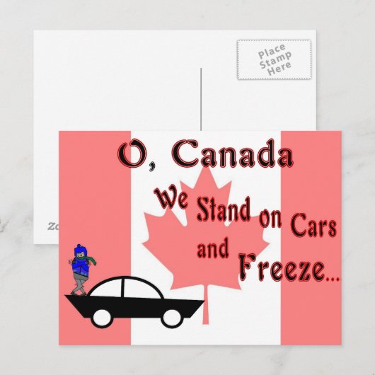 O Canada Postcard Postkarte (Vorne/Hinten)