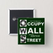 O CCUPY W ALL S TREET BUTTON (Vorne & Hinten)