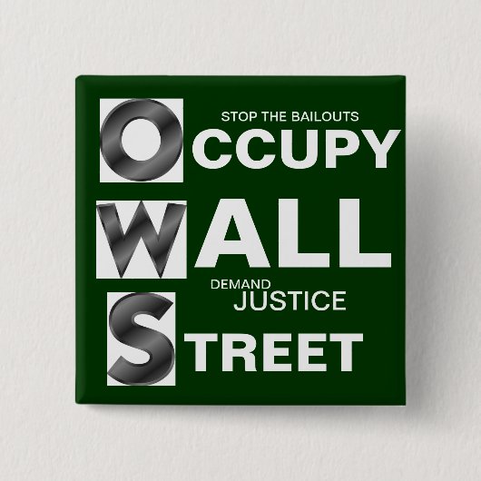 O CCUPY W ALL S TREET BUTTON (Vorderseite)