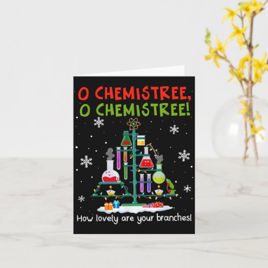 O Chemistree How Lovely Are Your Branches Teacher  Karte (Gelbe Blume)