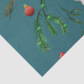 O Christmas Beluga Whale Illustration Muster Seidenpapier (Detail)