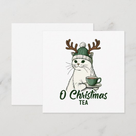 O Christmas Tea Feiertagskarte (Vorne/Hinten)