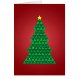 O Christmas Tree Geometric Holiday Card
