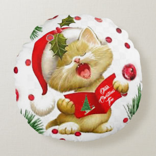 O Christmas Tree Round Throw Kissen