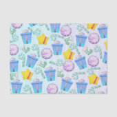 O Christmas Whimsey Folk Art Seidenpapier (Vorderseite)