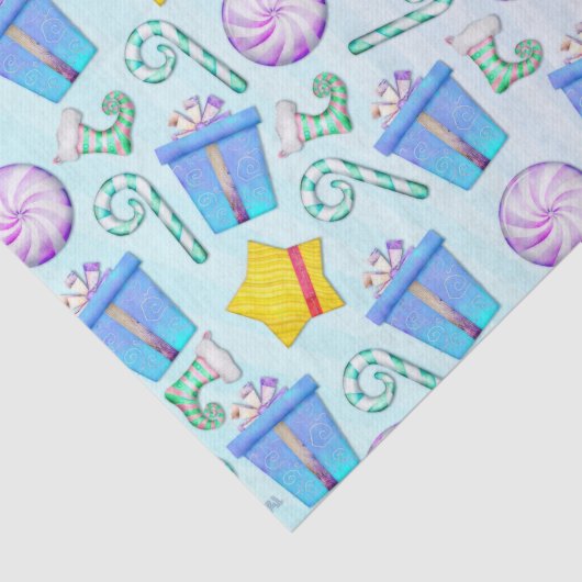 O Christmas Whimsey Folk Art Seidenpapier (Ausschnitt)