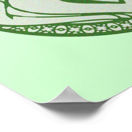 O' Claddagh Poster (Ecke)