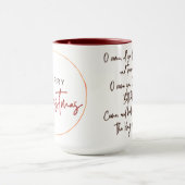 O Come All Ye Faithful | Christian Christmas Mug Tasse (Zentrum)
