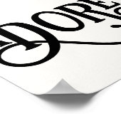 O Come Lass uns Adore Ihm Moderne Schrift Extravag Poster (Ecke)