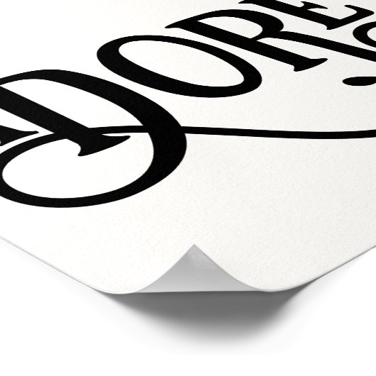 O Come Lass uns Adore Ihm Moderne Schrift Extravag Poster (Ecke)