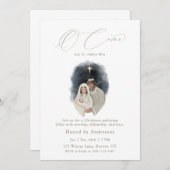 O Come Let Us Adore Him Christmas Invitation Einladung (Vorne/Hinten)