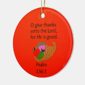 O Danke an den Herrn.. Keramik Ornament (Links)